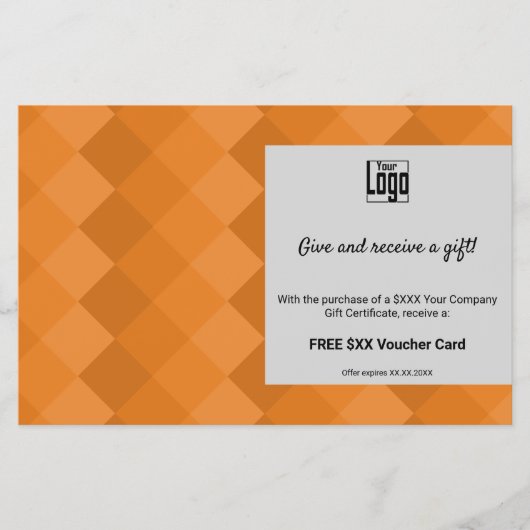 Cadeaubon & Bonus Small Business Promotie Flyer (Voorkant)