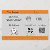 Cadeaubon & Bonus Small Business Promotie Flyer (Achterkant)