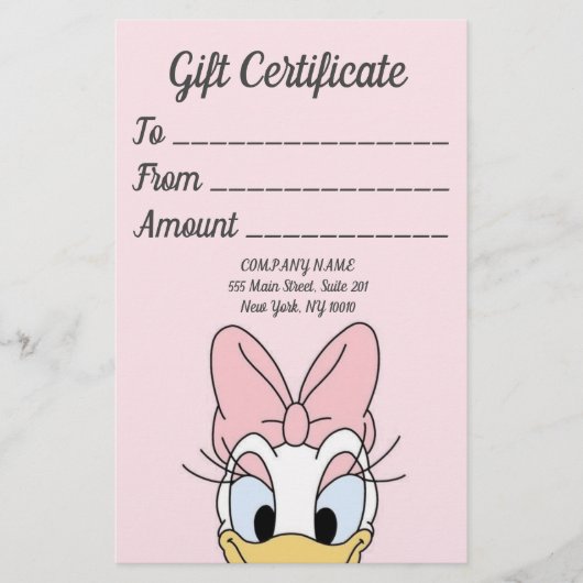 Cadeaubon Briefpapier (Voorkant)
