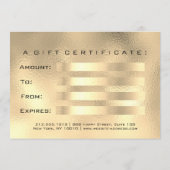 Cadeaubon Browns Gold Lashes Extensi Make-up (Achterkant)