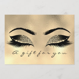 Cadeaubon Browns Gold Lashes Extensi Make-up