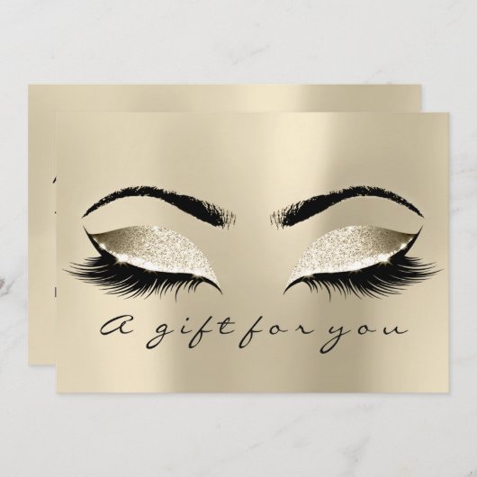 Cadeaubon Champaigne Lash Beauty Makeup (Voorkant / Achterkant)