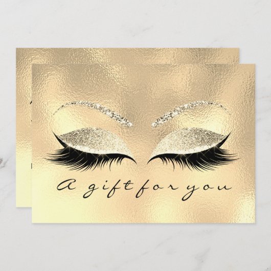 Cadeaubon Champaigne Lash Beauty Makeup (Voorkant / Achterkant)