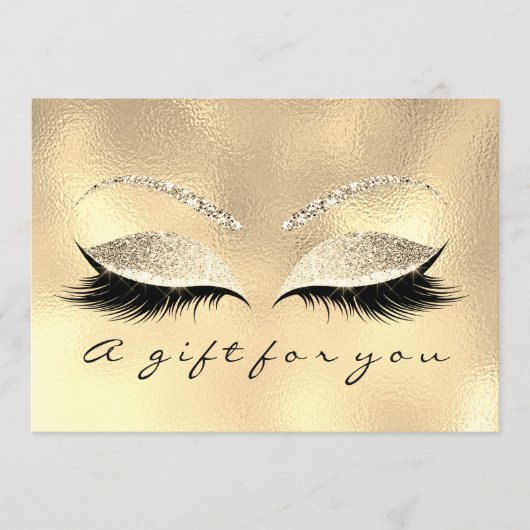 Cadeaubon Champaigne Lash Beauty Makeup (Voorkant)