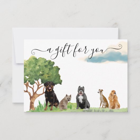 Cadeaubon Dog Training Pet Sitting Walking (Voorkant)