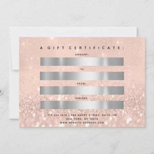 Cadeaubon Drift Roos Gold Envelope Invitati Kaart (Achterkant)