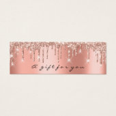Cadeaubon Drift Spark Coral Makeup Small Mini Visitekaartjes (Voorkant)