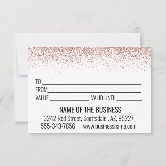 Cadeaubon Eye Brown Lashes Roos Gold (Achterkant)