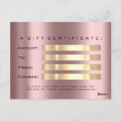 Cadeaubon Eyes Roos Vonk Roos Make-up Briefkaart (Achterkant)