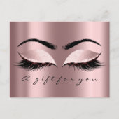 Cadeaubon Eyes Roos Vonk Roos Make-up Briefkaart (Voorkant)