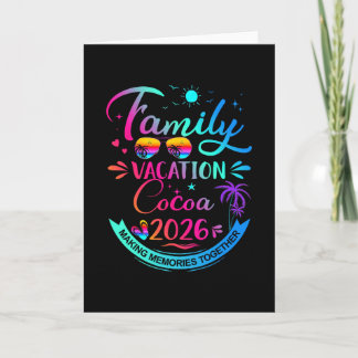 Cadeaubon Familie Vakantie Cocoa 2026 Palmboom Kaart