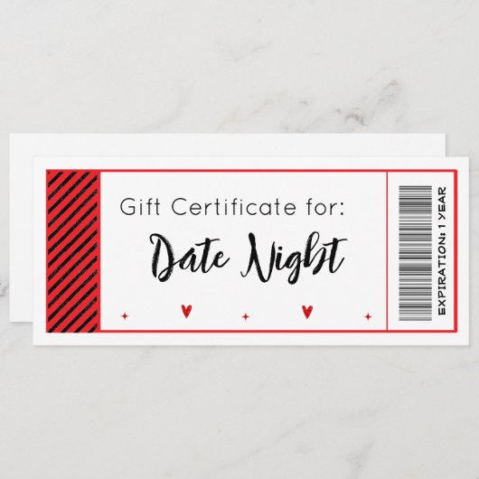 Cadeaubon feestdagenkaart (Voorkant / Achterkant)