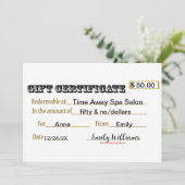 Cadeaubon Feestdagenkaart (Staand voorkant)