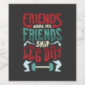 Cadeaubon fitnesscentrum wijn etiket (Enkel label)