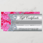 Cadeaubon Floral Lace Nail Hair Salon (Voorkant / Achterkant)