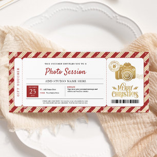 Cadeaubon Fotosessie Kerst Kaart
