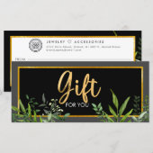 Cadeaubon Green Gold Salon Store Zakelijk (Voorkant / Achterkant)