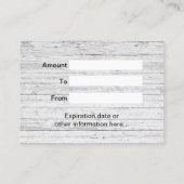 Cadeaubon - Haarstylist  Floral Kortingskaartje (Achterkant)