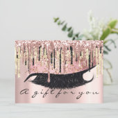 Cadeaubon Hairdresser Makeup Lash Gold VIP Kaart (Staand voorkant)