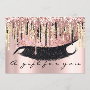 Cadeaubon Hairdresser Makeup Lash Gold VIP Kaart