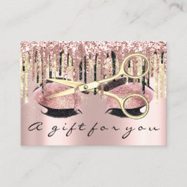 Cadeaubon Hairdresser Makeup Lash Microblad Visitekaartje