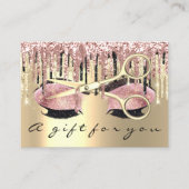 Cadeaubon Hairdresser Roos Gold Makeup Visitekaartje (Voorkant)