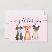 Cadeaubon Hond Grooming Huisdier Zittend Dierenart (Voorkant)