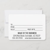 Cadeaubon Hondenverzorging Dierenarts Pension (Achterkant)