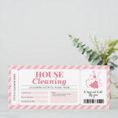 Cadeaubon Huishoudelijke Schoonmaakdiensten Kaart (Staand voorkant)