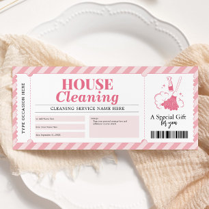 Cadeaubon Huishoudelijke Schoonmaakdiensten Kaart