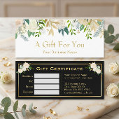 Cadeaubon Ivory Gold Floral Beauty Salon