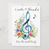 cadeaubon KAART bedankt muzieleraar (Voorkant)