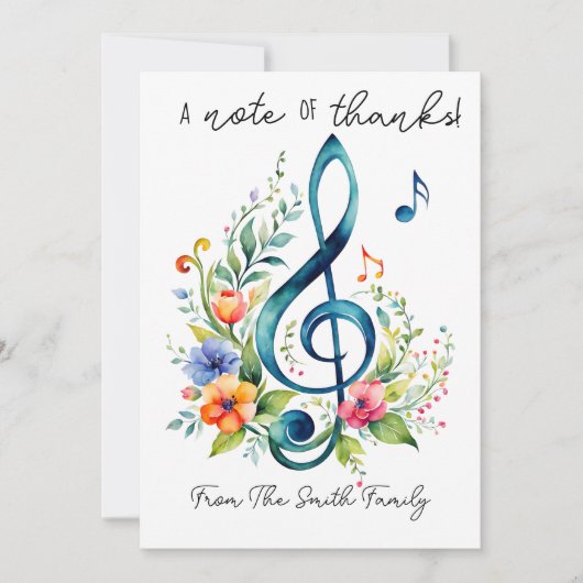 cadeaubon KAART bedankt muzieleraar (Voorkant)