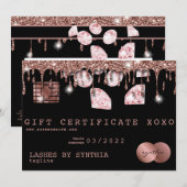 Cadeaubon Kaart Cadeaubon Voeg je Logo toe (Voorkant / Achterkant)