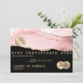 Cadeaubon Kaart Cadeaubon Voeg je Logo toe (Staand voorkant)