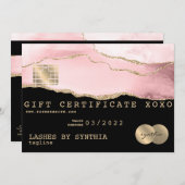 Cadeaubon Kaart Cadeaubon Voeg je Logo toe (Voorkant / Achterkant)