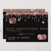 Cadeaubon Kaart Cadeaubon Voeg je Logo toe (Voorkant / Achterkant)