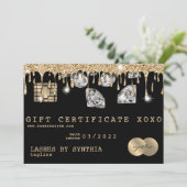 Cadeaubon Kaart Cadeaubon Voeg je Logo toe (Staand voorkant)