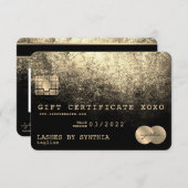 Cadeaubon Kaart Cadeaubon Voeg je Logo toe (Voorkant / Achterkant)