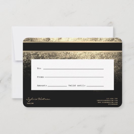 Cadeaubon Kaart Cadeaubon Voeg je Logo toe (Achterkant)