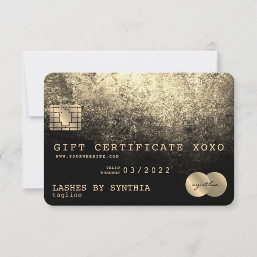 Cadeaubon Kaart Cadeaubon Voeg je Logo toe (Voorkant)