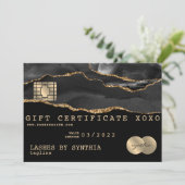 Cadeaubon Kaart Cadeaubon Voeg je Logo toe (Staand voorkant)