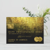 Cadeaubon Kaart Cadeaubon Voeg je Logo toe (Staand voorkant)