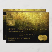 Cadeaubon Kaart Cadeaubon Voeg je Logo toe (Voorkant / Achterkant)