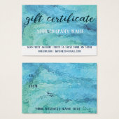 Cadeaubon Kaart Mighty, 3,5" x 2,5", standaard (Voorkant /achterkant)