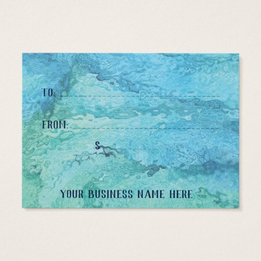 Cadeaubon Kaart Mighty, 3,5" x 2,5", standaard (Achterkant)