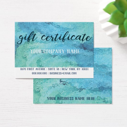 Cadeaubon Kaart Mighty, 3,5" x 2,5", standaard (Bureau)