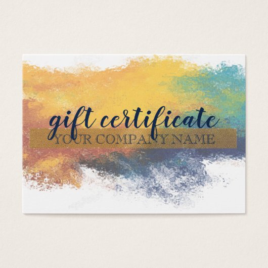 Cadeaubon Kaart Mighty, 3,5" x 2,5", standaard (Voorkant)