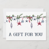 Cadeaubon Kerst Kerstversiering (Voorkant)