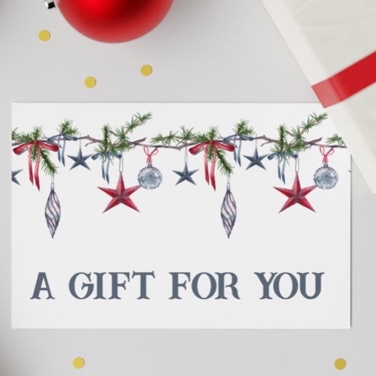 Cadeaubon Kerst Kerstversiering